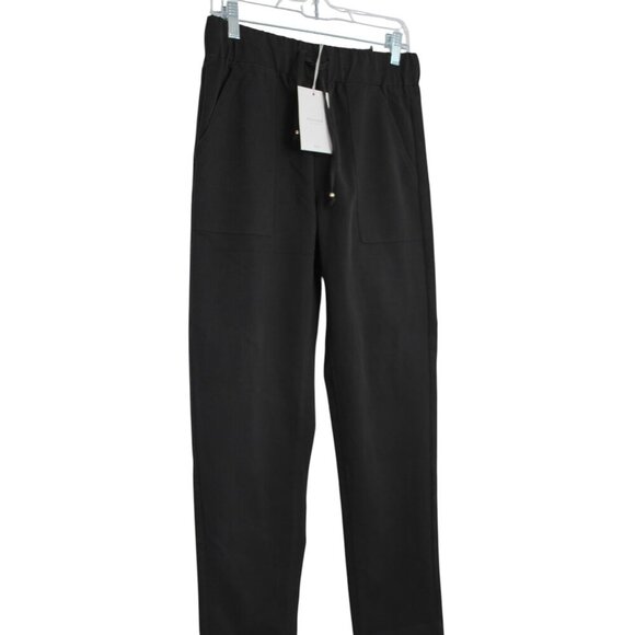 KanCan Women's Black Charcoal Drawstring Straight Leg Track Pants Joggers Size M - Picture 1 of 10
